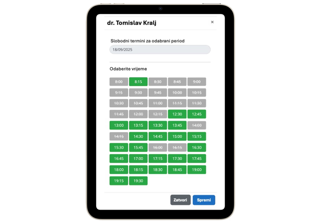 Online naručivanje pacijenata